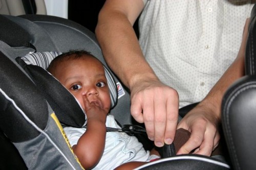 Noah (first time in a car seat)